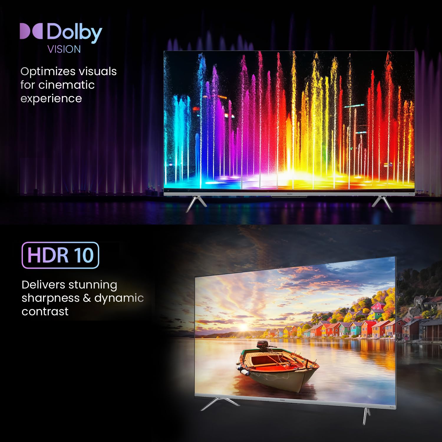 Haier 164 cm (65) P7GT Series 4K Ultra HD Smart LED Google TV 65P7GT-P (Grey)