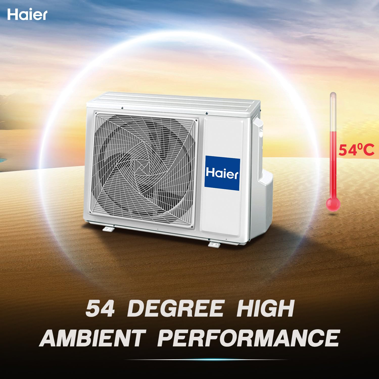 Haier 1 Ton 3 Star Twin Inverter Split AC (Copper, 5 in 1 Convertible, Anti Bacterial Filter, Cools at 54°C Temp, Long Air Throw - HSU11V-TMS3BE-INV,White)