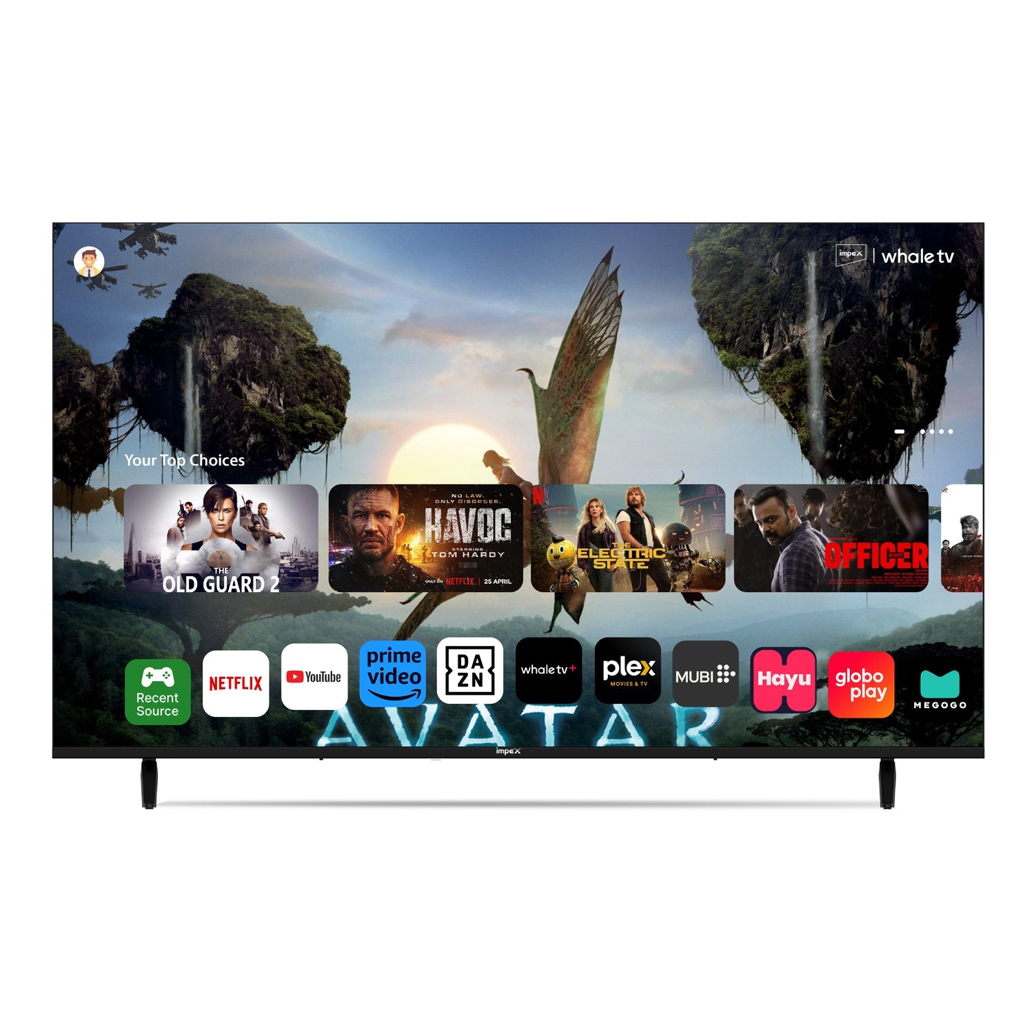 Impex WIOS Whale Series 4K UHD QLED Smart TV | 139 cm (55 inch ) | Black | 55A4QSK1