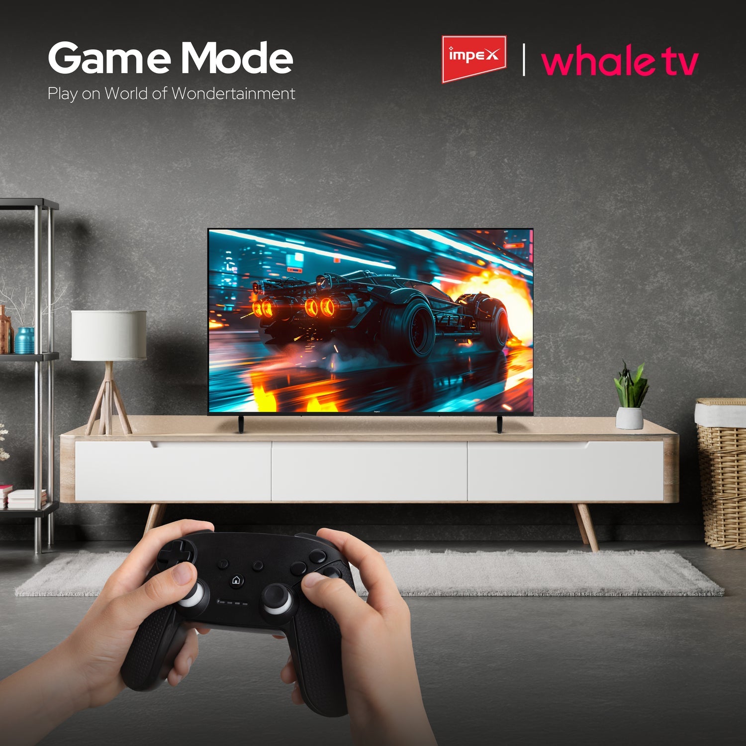 Impex WIOS Whale Series 4K UHD QLED Smart TV | 139 cm (55 inch ) | Black | 55A4QSK1