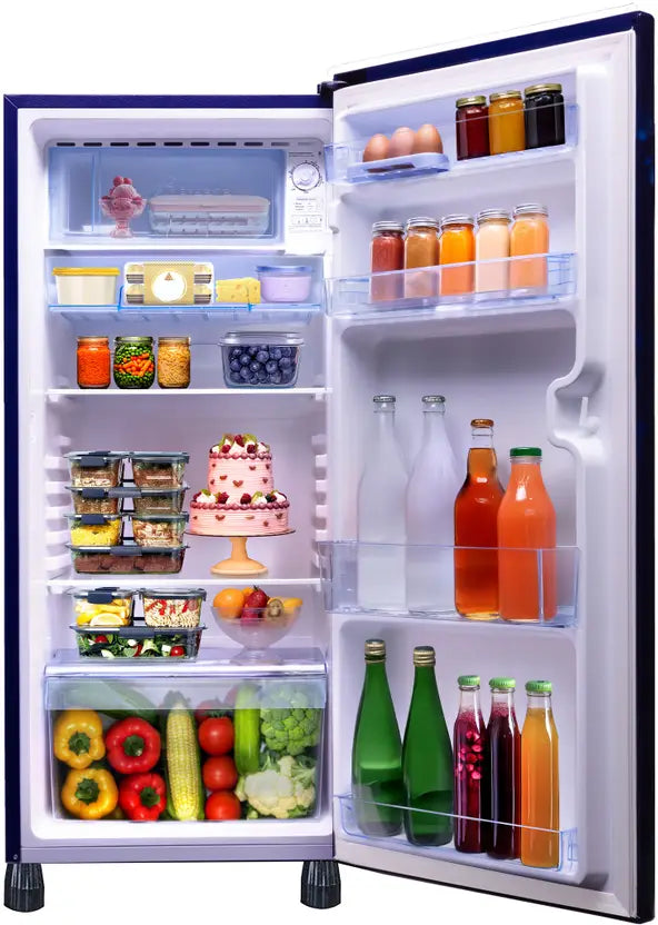 Lloyd by Havells 188 L Direct Cool Single Door 3 Star Refrigerator (Cherry Blossom Blue, GLDC203ST2LC)